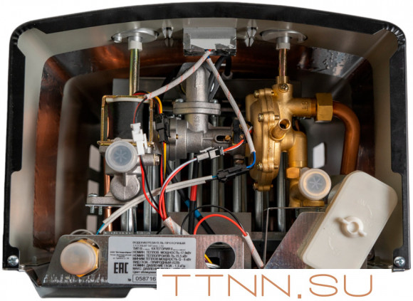 Газовый проточный водонагреватель VilTerm S11 Print (волк) черная Газовый проточный водонагреватель VilTerm S11 Print (волк) черная