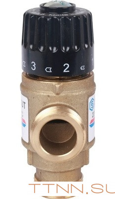 Смесительный клапан STOUT 3/4 НР 20-43°С KV 1,6 м3/ч Смесительный клапан STOUT 3/4 НР 20-43°С KV 1,6 м3/ч