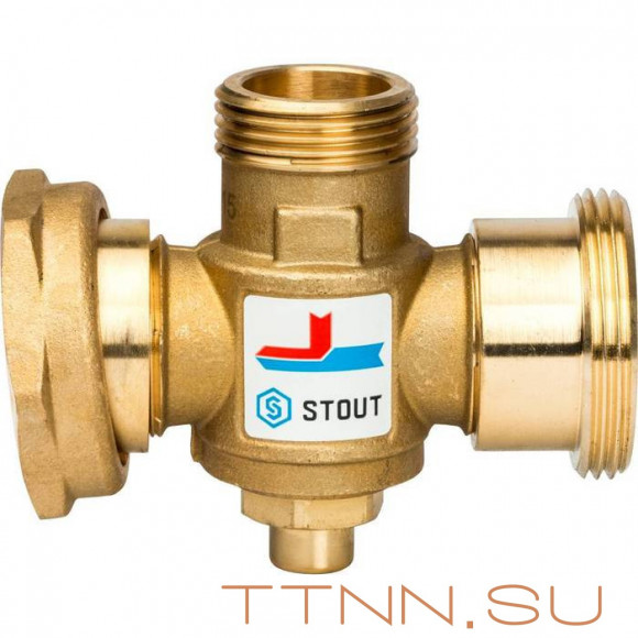 Смесительный клапан STOUT G 1 1/2M-G 1 1/2F-G 1 M 70°С Смесительный клапан STOUT G 1 1/2M-G 1 1/2F-G 1 M 70°С