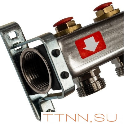 Коллектор с запорными клапанами STOUT SMS-0932-000004 Коллектор с запорными клапанами STOUT SMS-0932-000004