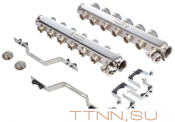 Для отопления Royal Thermo 1" ВР-3/4" НР, 5 выходов, нерж. (RTE 51.105) Для отопления Royal Thermo 1" ВР-3/4" НР, 5 выходов, нерж. (RTE 51.105)