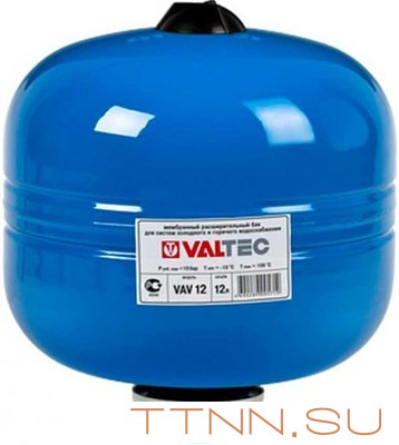 Расширительный бак VALTEC Бак расширительный для ГВС и ХВС 12л. СИНИЙ Расширительный бак VALTEC Бак расширительный для ГВС и ХВС 12л. СИНИЙ