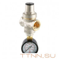 Редуктор давления с манометром Valtec 1/2" до 5,5 бар VT.088 Редуктор давления с манометром Valtec 1/2" до 5,5 бар VT.088