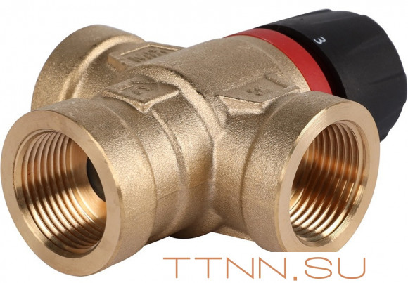 Смесительный клапан Rommer 3/4" ВР 20-43°С KV 1,6 (RVM-0111-164320) боковое смешивание Смесительный клапан Rommer 3/4" ВР 20-43°С KV 1,6 (RVM-0111-164320) боковое смешивание