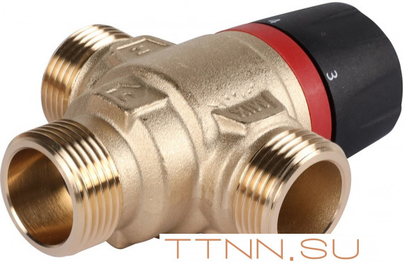 Смесительный клапан Rommer 3/4" НР 35-60°С KV 1,6 (RVM-0122-166020) боковое смешивание Смесительный клапан Rommer 3/4" НР 35-60°С KV 1,6 (RVM-0122-166020) боковое смешивание