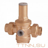 Редуктор давления муфтовый ICMA два боковых подключения 1 1/2&quot gas для манометра Редуктор давления муфтовый ICMA два боковых подключения 1 1/2" gas для манометра