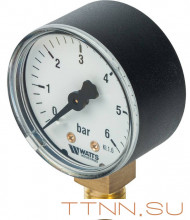 Манометр радиальный Watts F+R200 (MDR) 50/ 6x1/4" Манометр радиальный Watts F+R200 (MDR) 50/ 6x1/4"