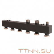 Стальной распределительный коллектор ROMMER на 3 отопительных контура 1 1/2", арт. RDG-0017-004003 Стальной распределительный коллектор ROMMER на 3 отопительных контура 1 1/2", арт. RDG-0017-004003