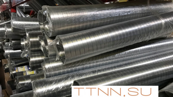 Газоход гофрированный d 90 мм (1.5м) из нержавеющей стали Газоход гофрированный d 90 мм (1.5м) из нержавеющей стали