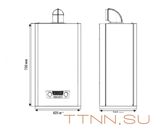 Настенный газовый котел Kentatsu Nobby Balance Plus 18-2CS Настенный газовый котел Kentatsu Nobby Balance Plus 18-2CS