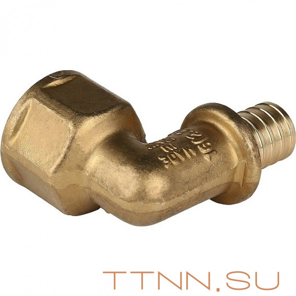 Угольник-переходник с внутренней резьбой 16xG 3/4" для труб из сшитого полиэтилена Угольник-переходник с внутренней резьбой 16xG 3/4" для труб из сшитого полиэтилена