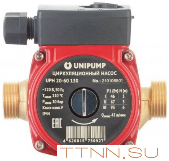Насос для отопления Unipump UPН 20-60 130 Насос для отопления Unipump UPН 20-60 130