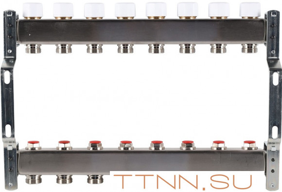 Для отопления Rommer 1"/3/4"x8 с запорными клапанами (RMS-3200-000008) Для отопления Rommer 1"/3/4"x8 с запорными клапанами (RMS-3200-000008)