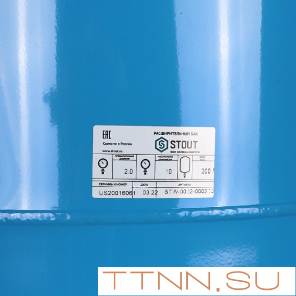 Гидроаккумуляторы STOUT 150л/10бар (STW-0002-000150) Гидроаккумуляторы STOUT 150л/10бар (STW-0002-000150)