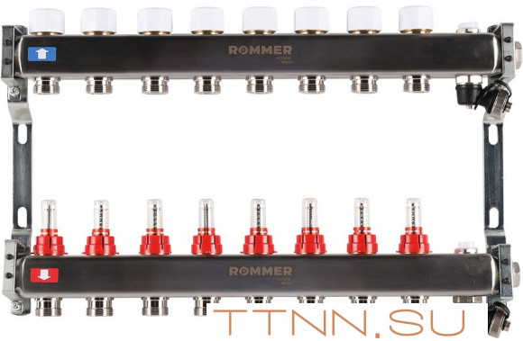 Для отопления Rommer 1"/3/4"x8 с расходомерами (RMS-1201-000008) Для отопления Rommer 1"/3/4"x8 с расходомерами (RMS-1201-000008)