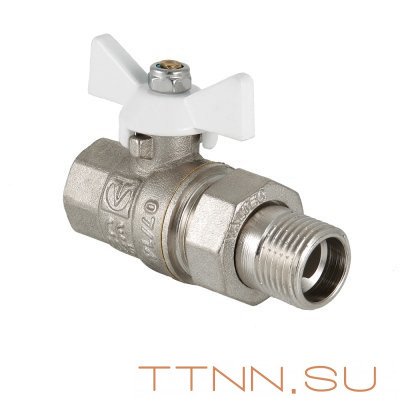 Кран шаровый с накидной гайкой Valtec 1/ 2 VT.227.NW.04