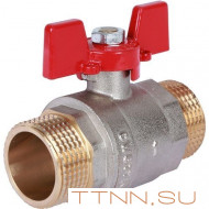 Шаровой кран 1" НР/НР, ручка бабочка ROMMER RBV-0007-0410225 Шаровой кран 1" НР/НР, ручка бабочка ROMMER RBV-0007-0410225