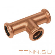 Тройник Sanha ВПр, 28x28x22, для медных труб прессовой Тройник Sanha ВПр, 28x28x22, для медных труб прессовой